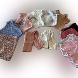Lot of 12 baby girl summer bundle 9m brand variety